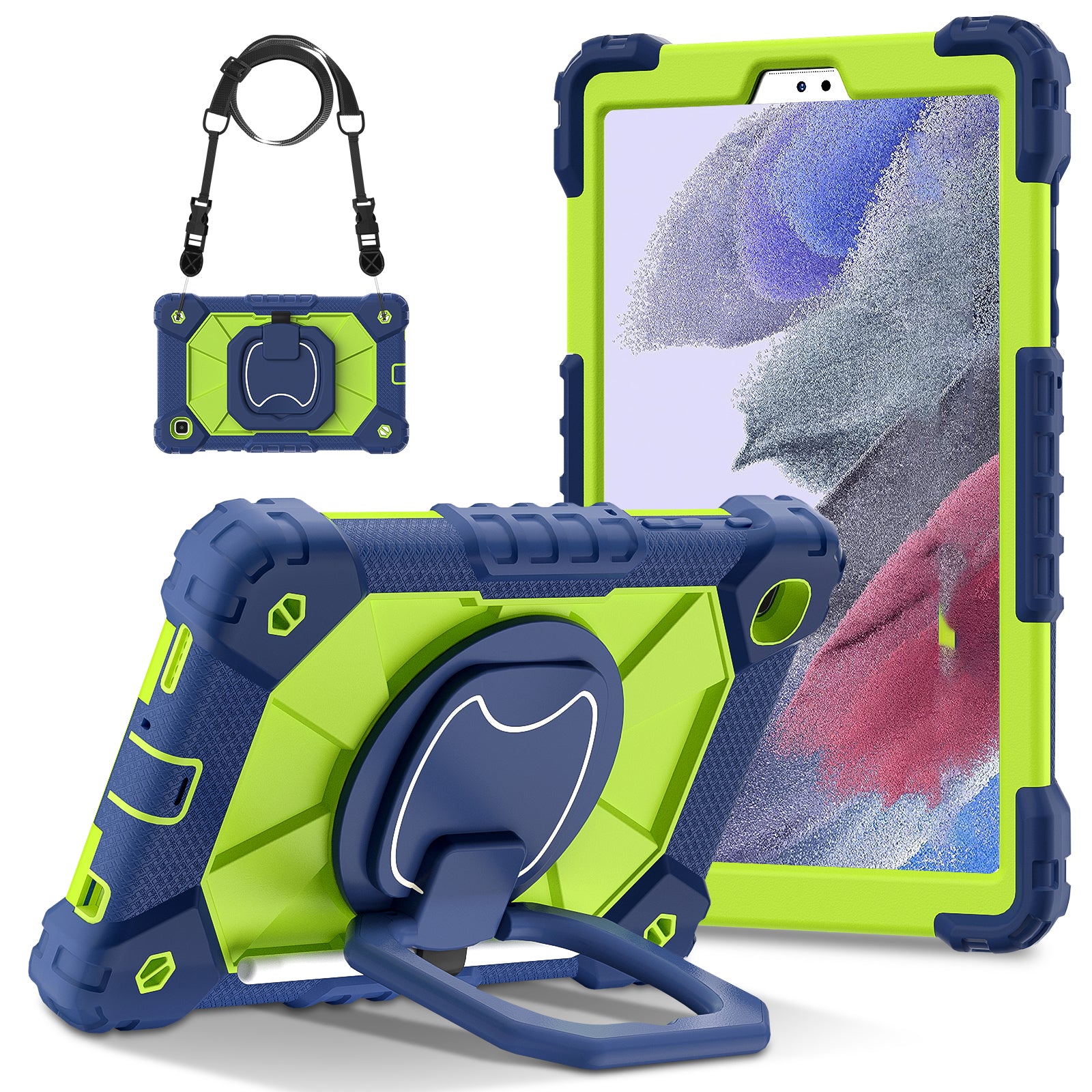 C3 Rugged Case for Samsung Galaxy Tab A7 Lite 8.7-inch T220 / T225 Kickstand Cover with Shoulder Strap C3 Rugged Case for Samsung Galaxy Tab A7 Lite 8.7-inch T220 / T225 Kickstand Cover with Shoulder Strap